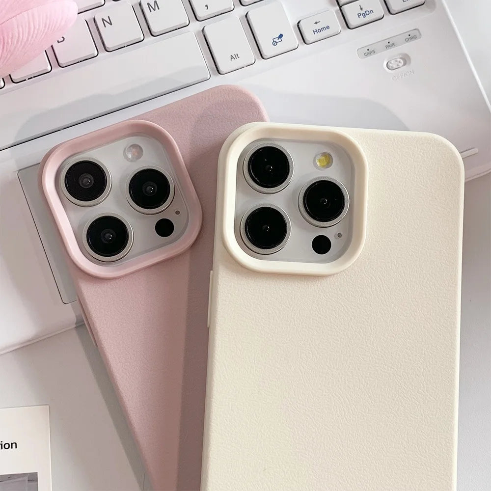 Funda de Cuero Antigolpes para iPhone