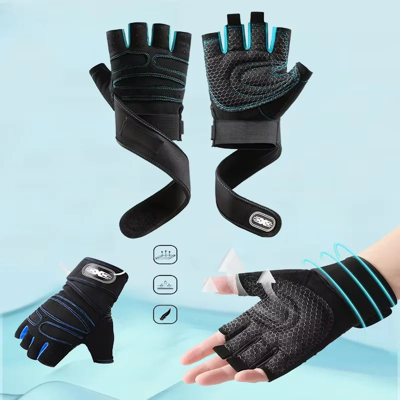 Guantes de Gimnasio con Sujeción de Muñeca
