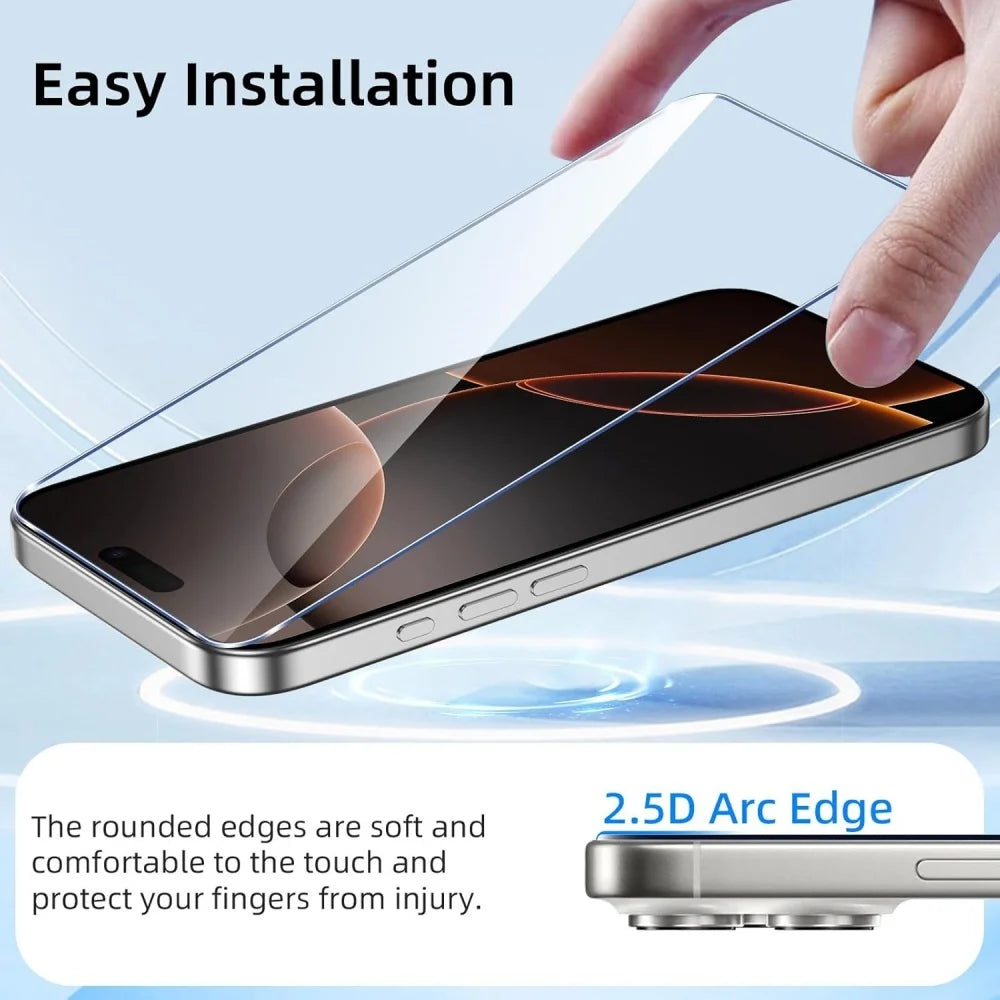 Cristal Templado HD para iPhone (1-5 Uds)