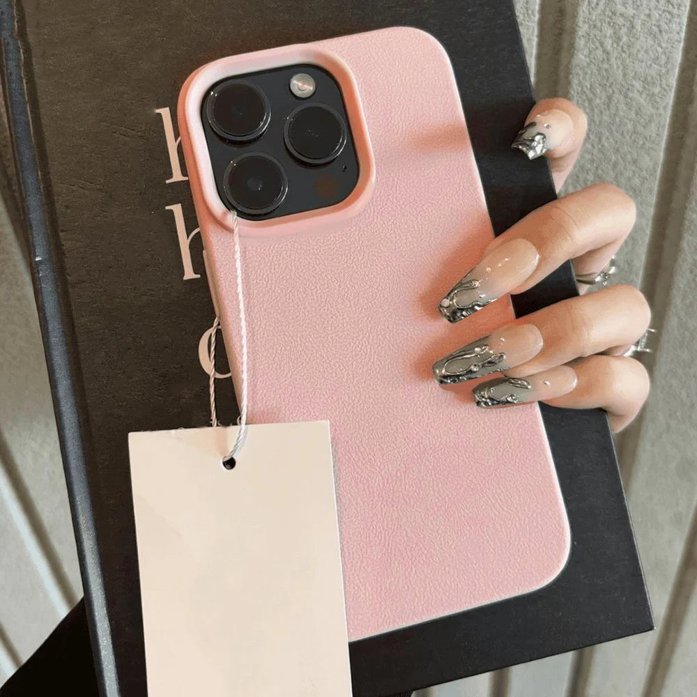 Funda de Cuero Antigolpes para iPhone