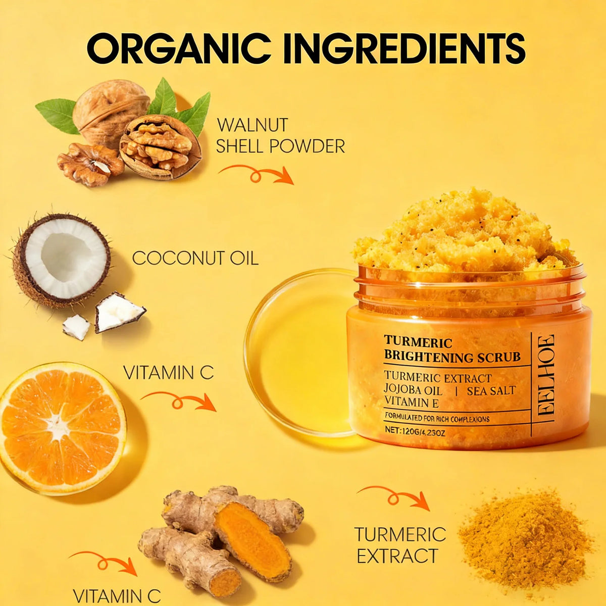 Exfoliante Corporal con Cúrcuma