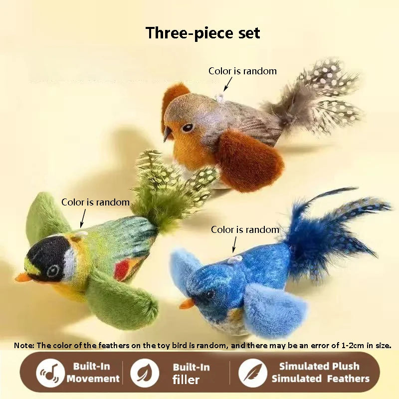 Juguete con Sonido de Pájaro para Gatos