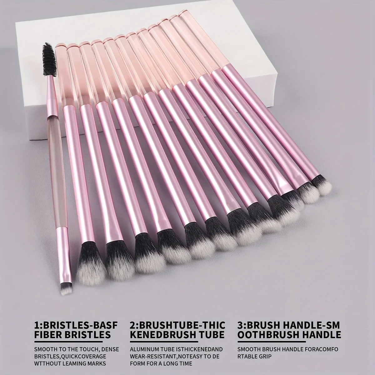 Set de 13 Brochas de Maquillaje para Rostro y Ojos