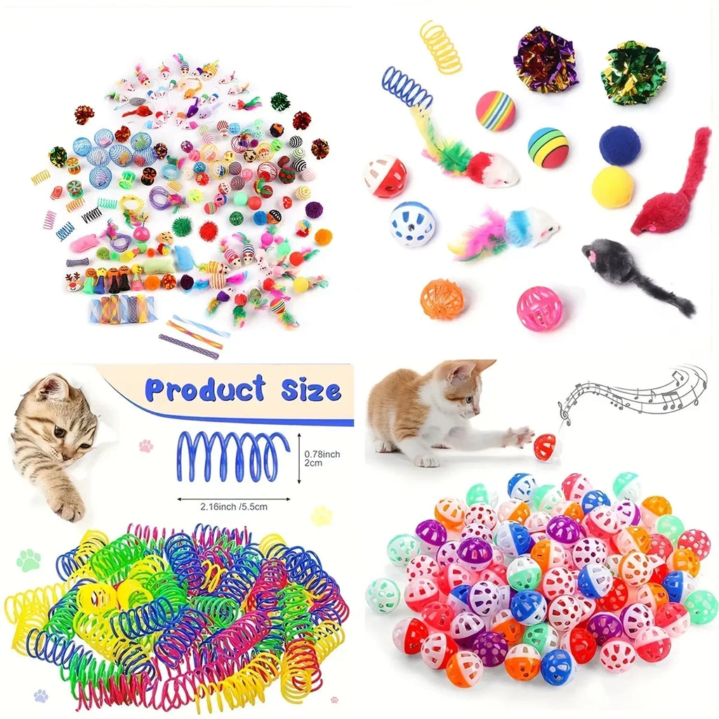 Pack Mixto de Juguetes para Gatos de 14, 28 o 56 Piezas