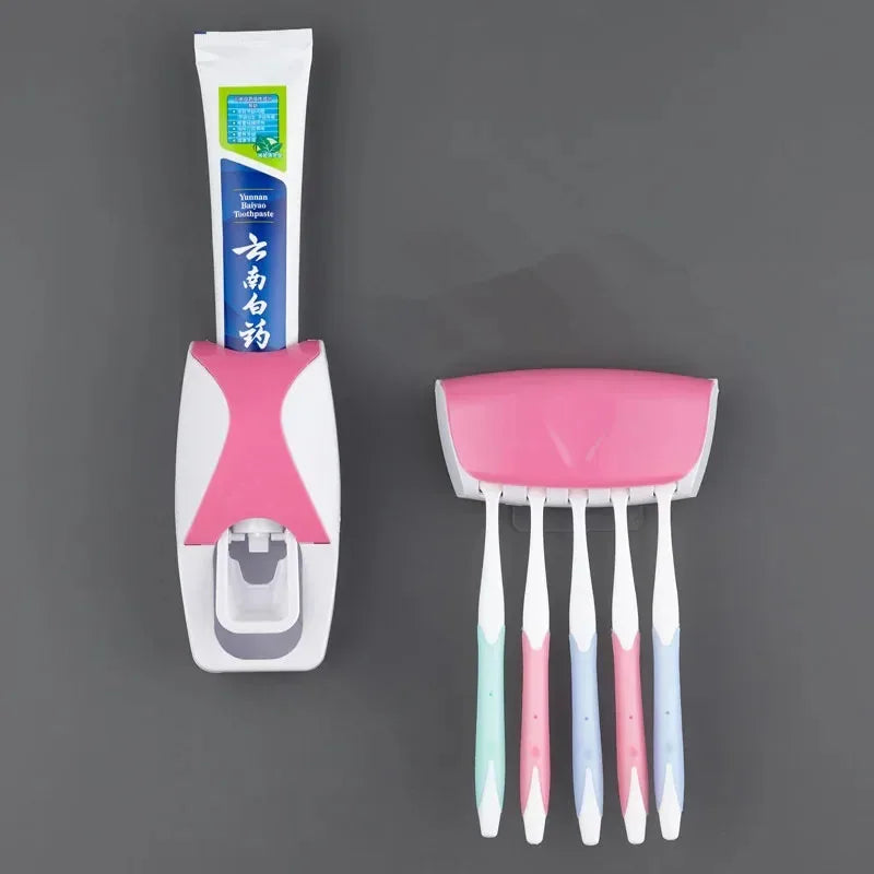 Organizador de Cepillos con Dispensador de Pasta Dental