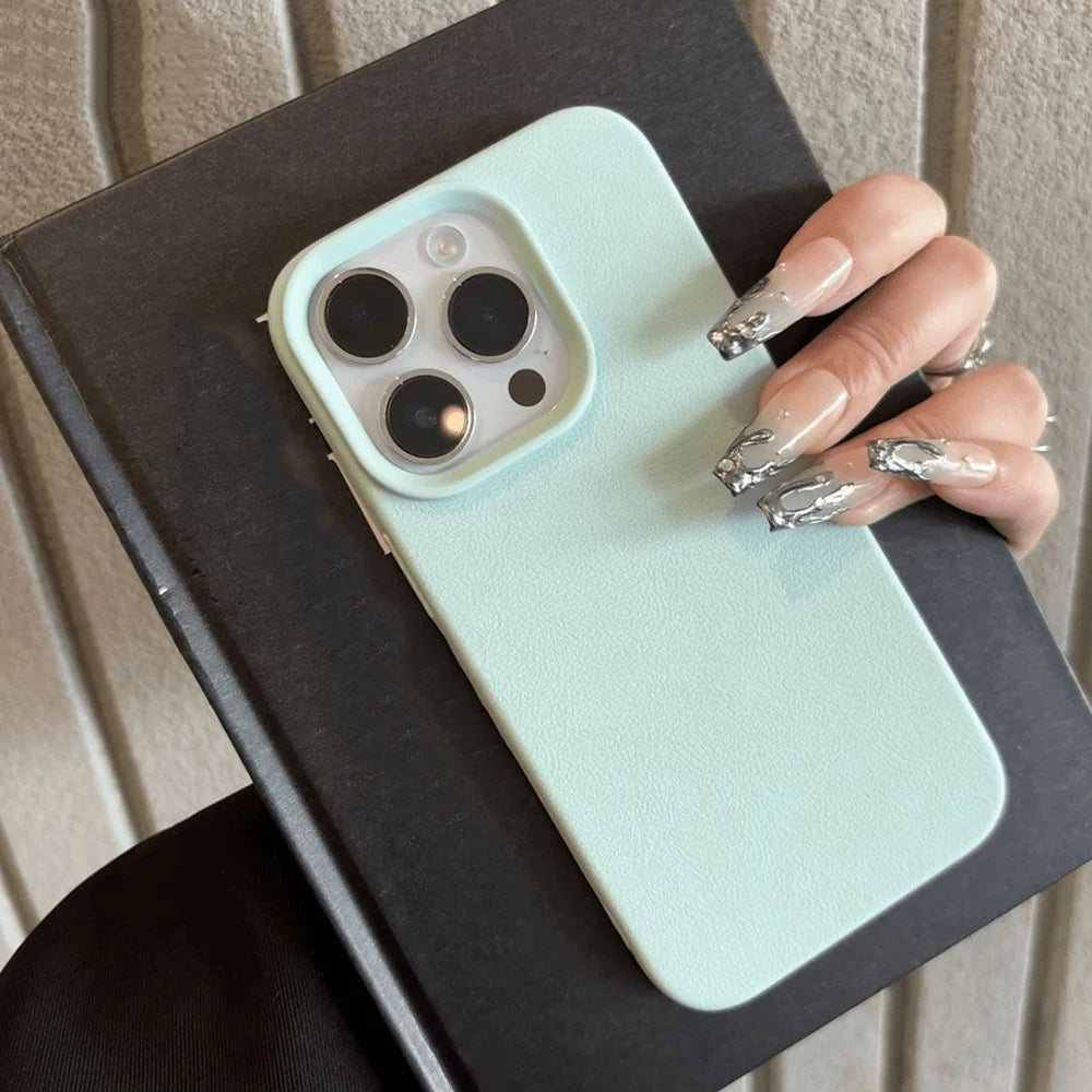 Funda de Cuero Antigolpes para iPhone