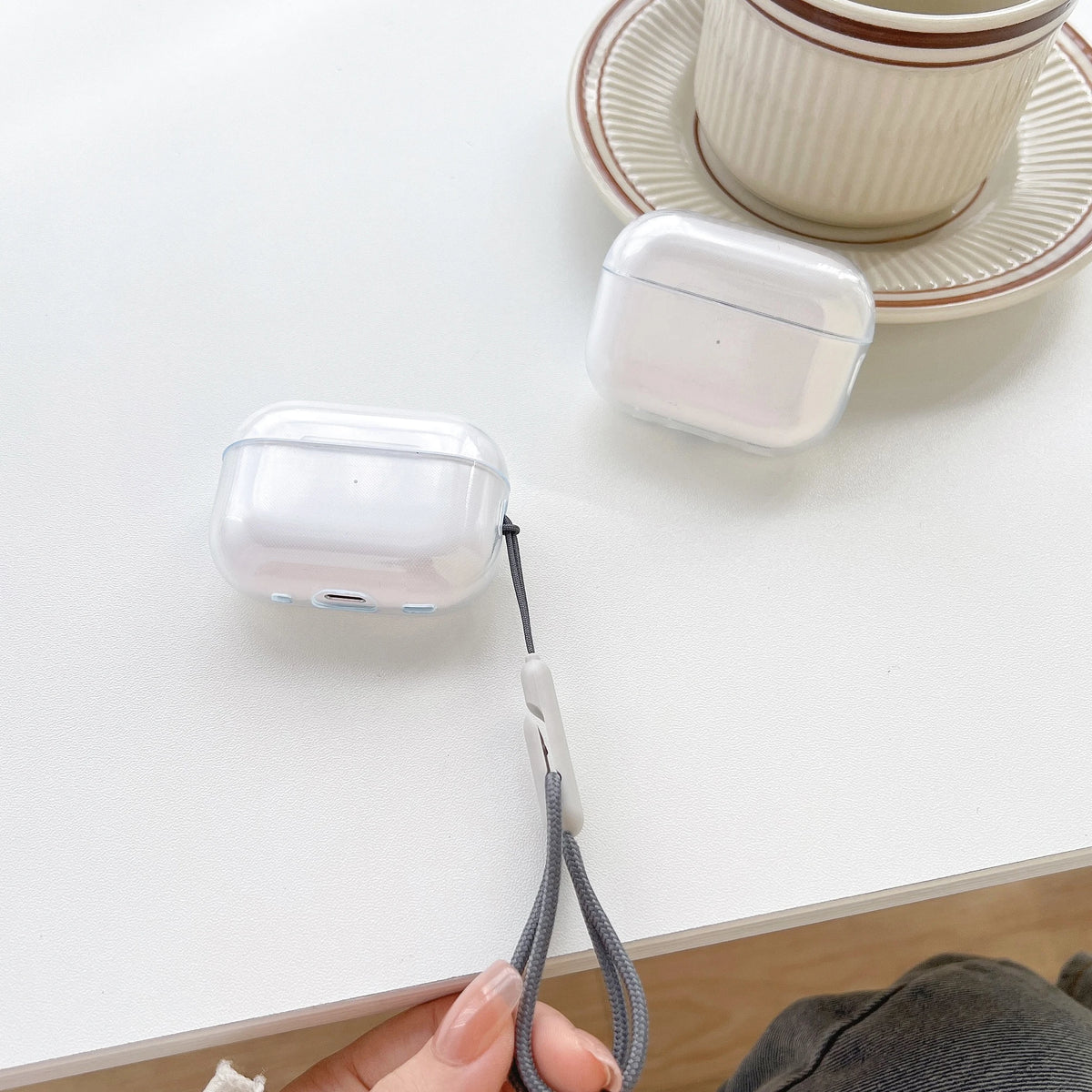 Funda Transparente de TPU con Correa para AirPods