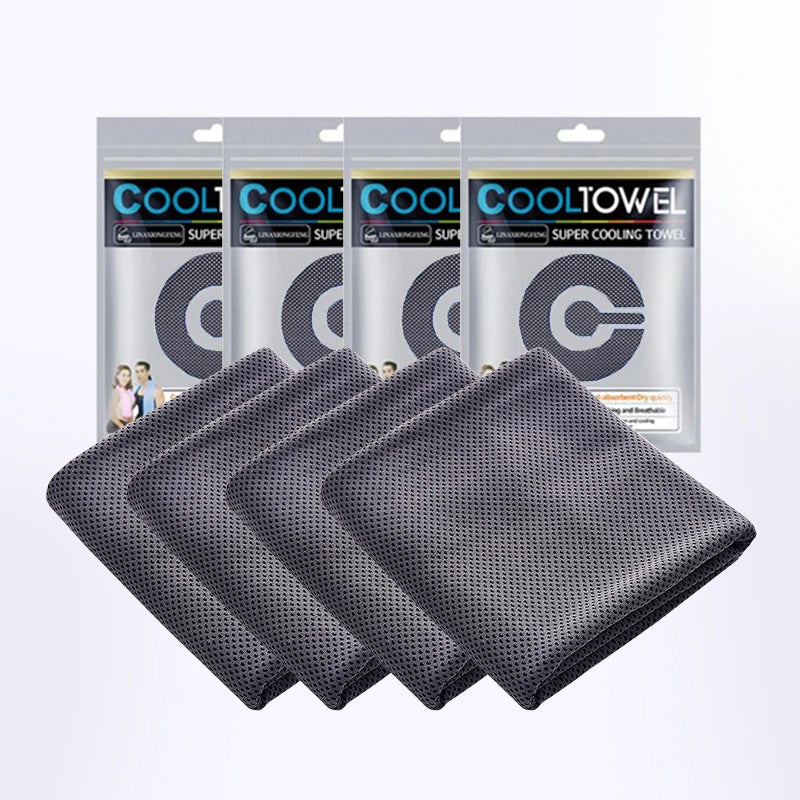 Pack de 4 Toallas Refrescantes para Deporte y Gimnasio