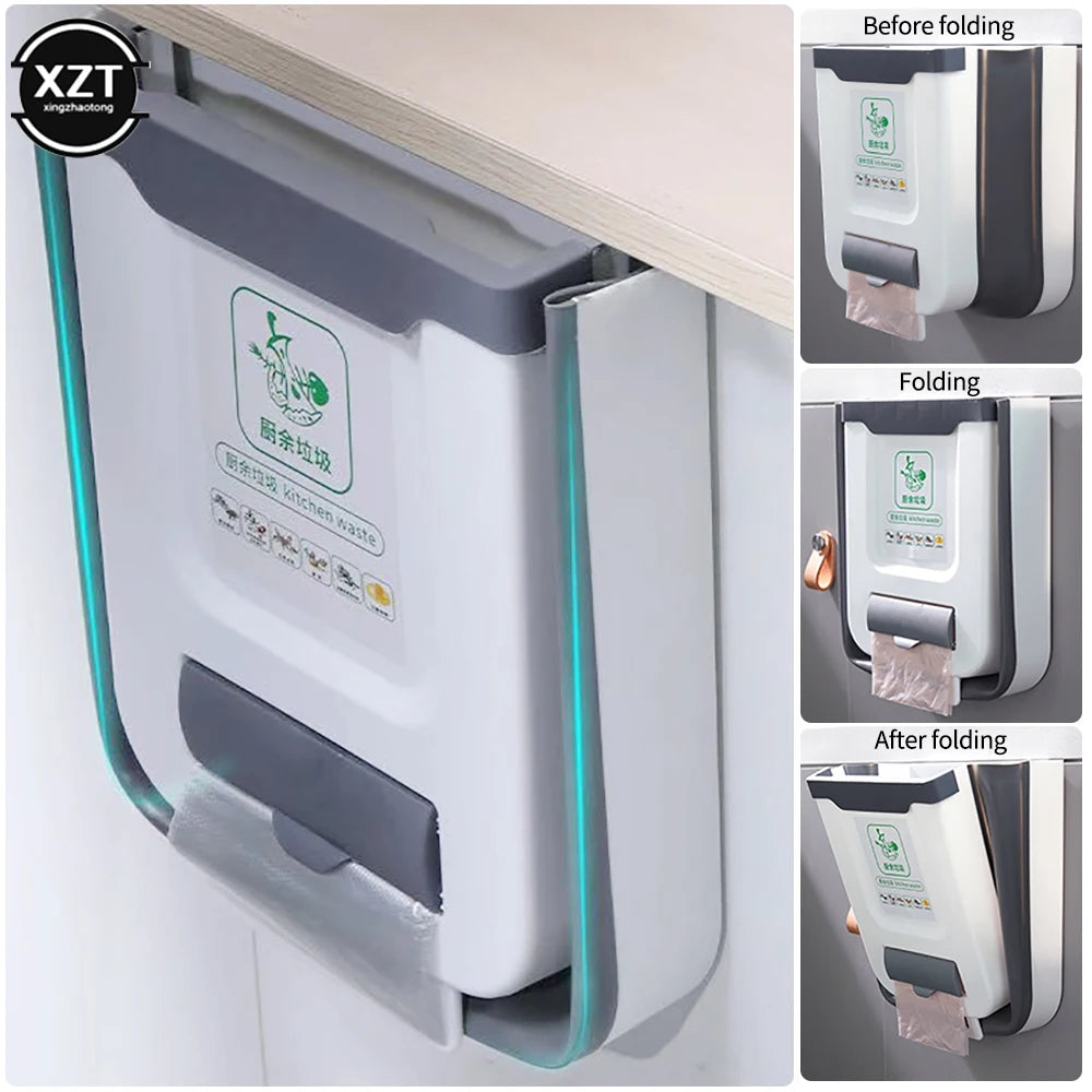 Cubo de Basura Plegable para Puerta, 7 o 10 L