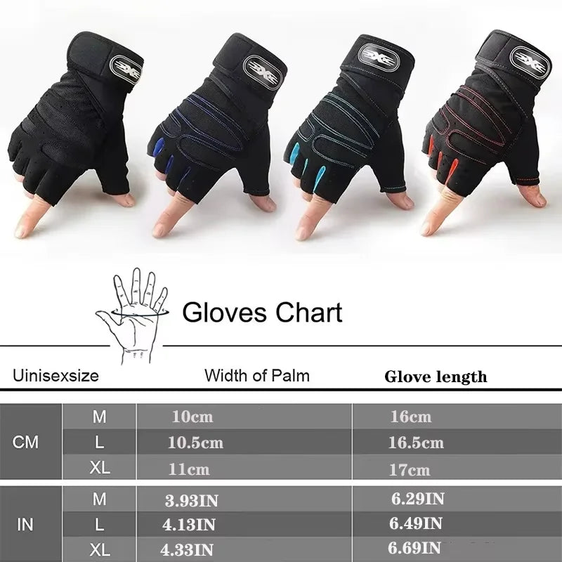 Guantes de Gimnasio con Sujeción de Muñeca