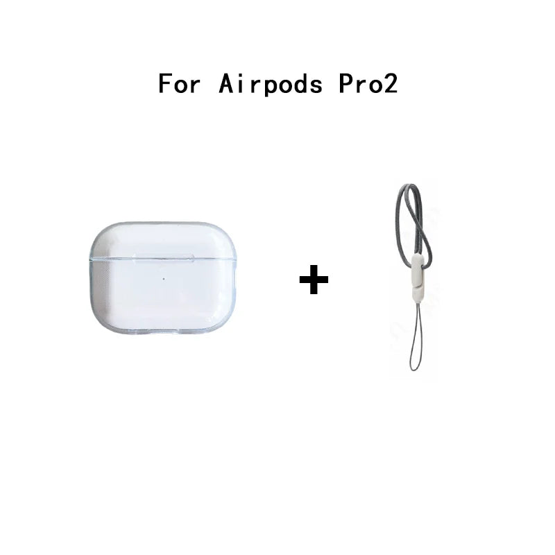 Funda Transparente de TPU con Correa para AirPods