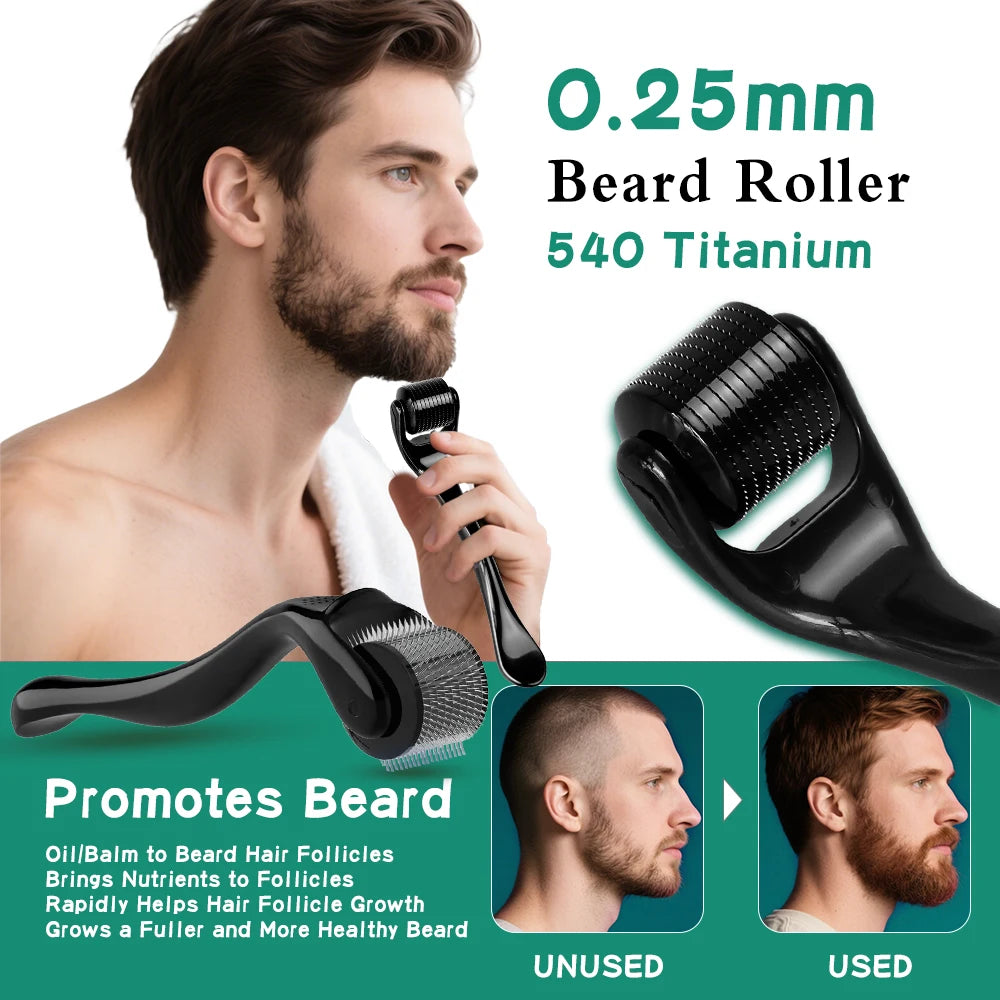 Derma Roller Cosmético de 540 Microagujas