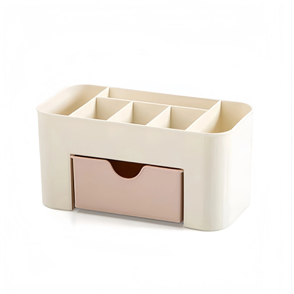 Organizador de Maquillaje con Cajón y 6 Compartimentos