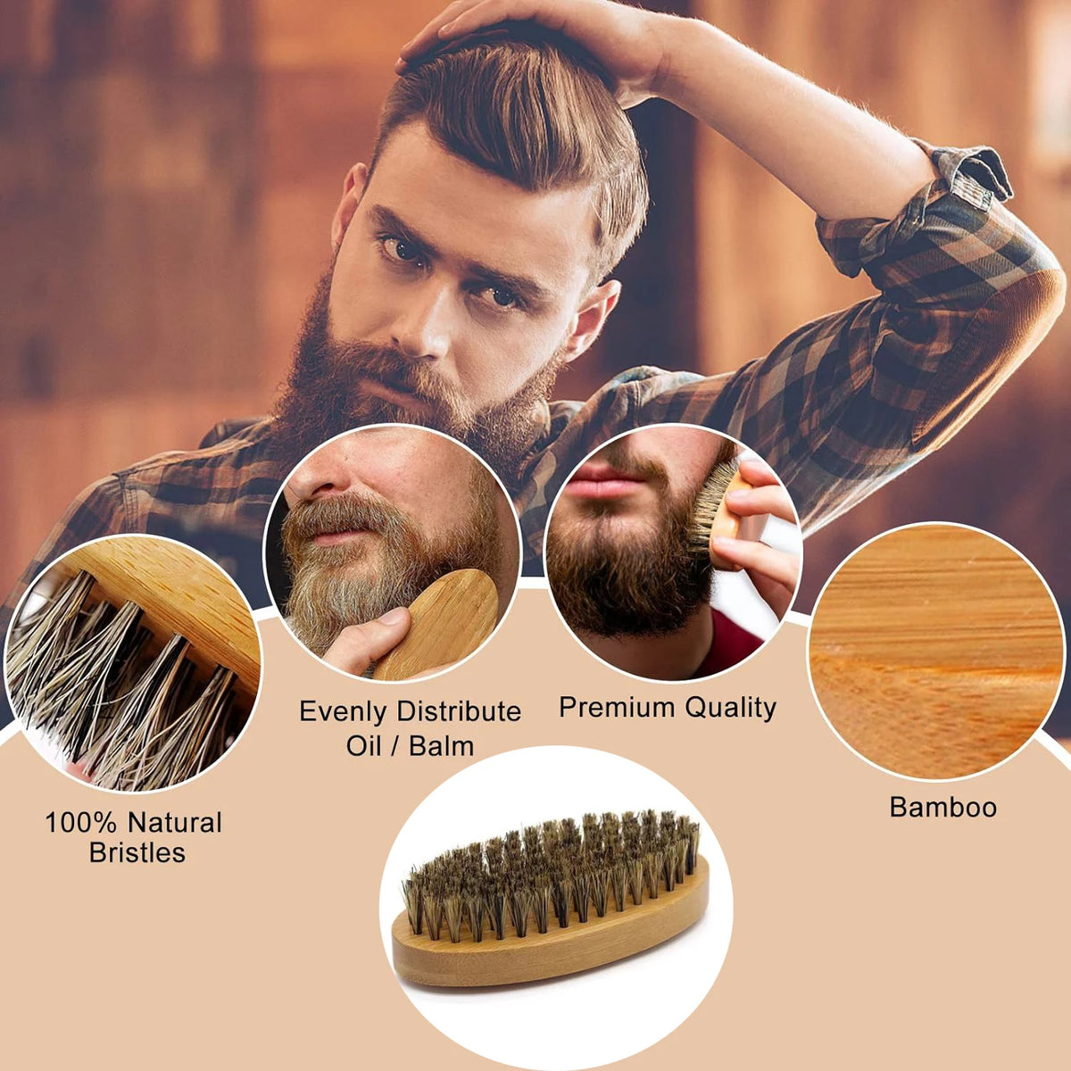 Set de Afeitado para Hombre con Brocha y Accesorios