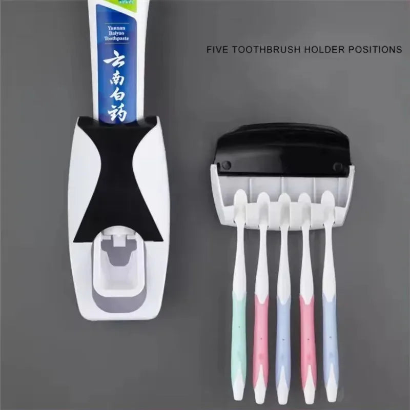 Organizador de Cepillos con Dispensador de Pasta Dental
