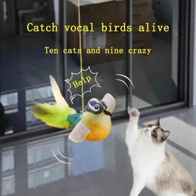 Juguete con Sonido de Pájaro para Gatos