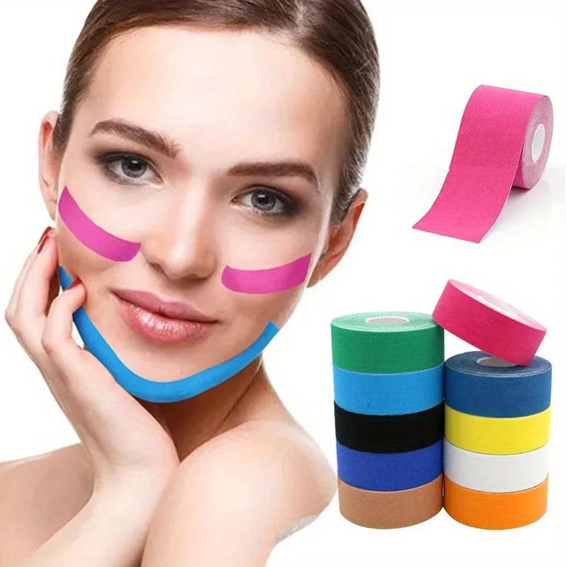 Cinta Kinesiológica 5 m para Rostro y Cuello