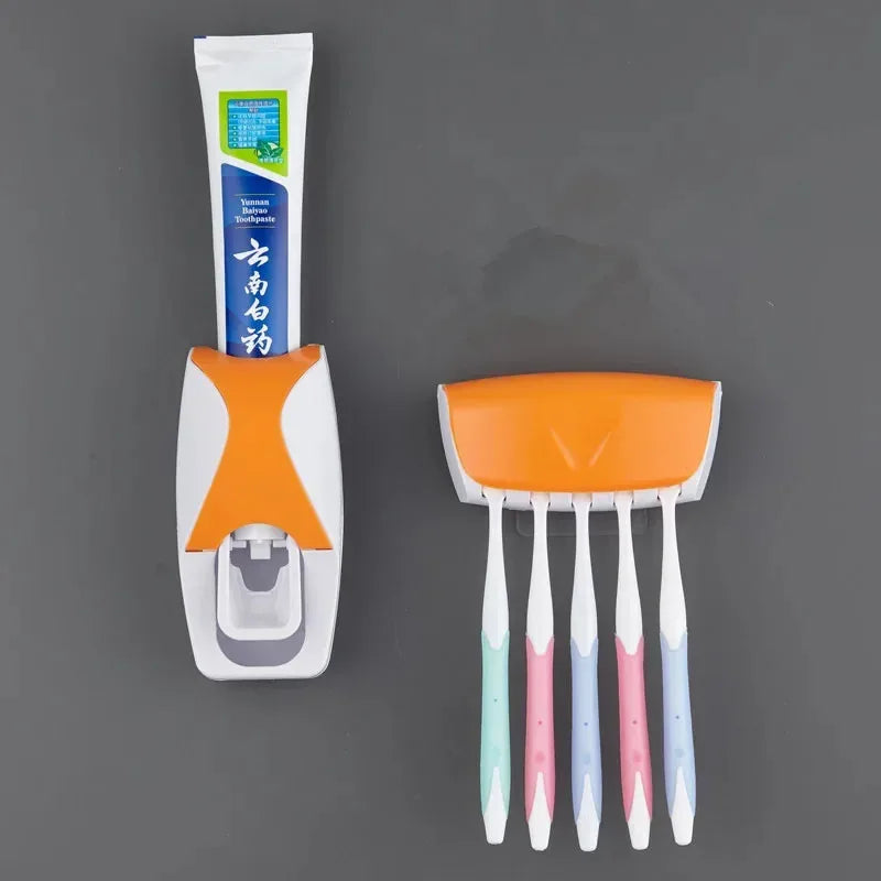 Organizador de Cepillos con Dispensador de Pasta Dental