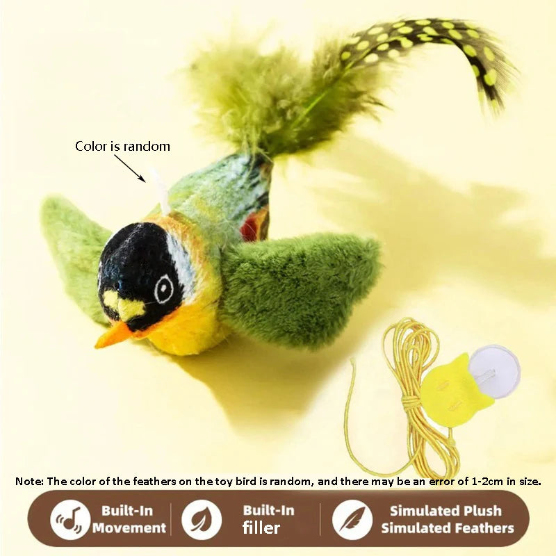 Juguete con Sonido de Pájaro para Gatos