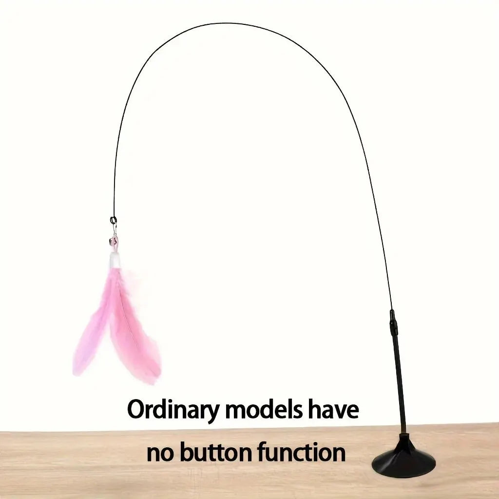 Juguete Interactivo de Varita con Plumas para Gatos