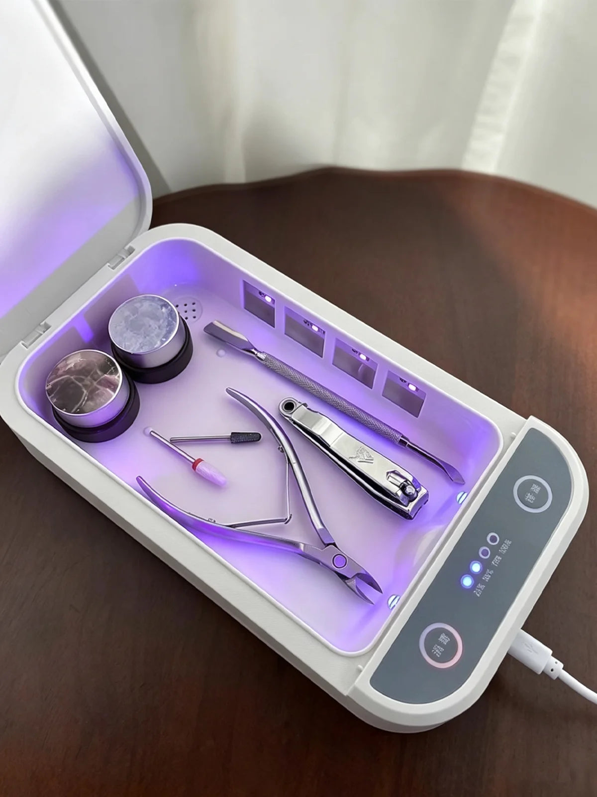 Caja de Luz UV para Accesorios de Manicura