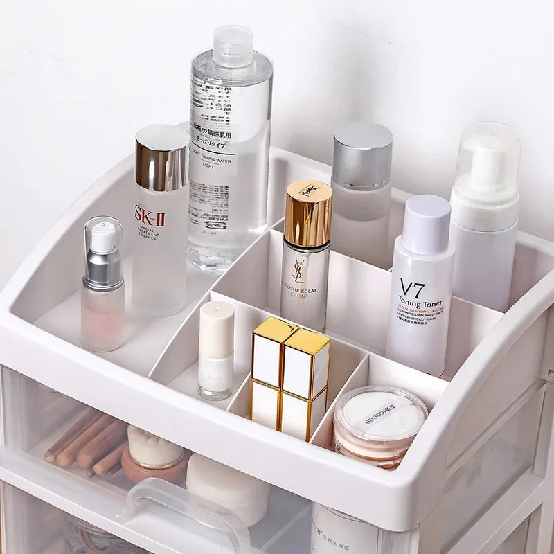 Organizador Transparente de Maquillaje con Cajones