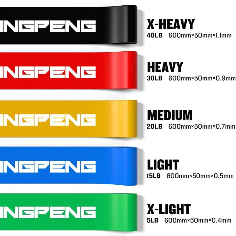 Set de 5 Bandas de Resistencia para Fitness