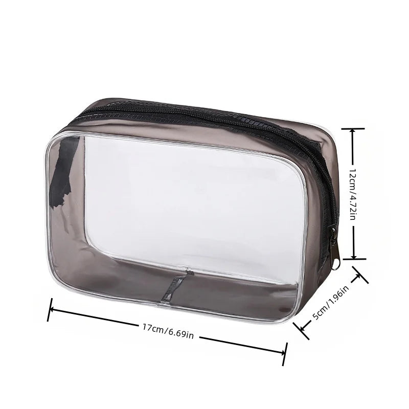 Neceser Transparente para Maquillaje y Viaje