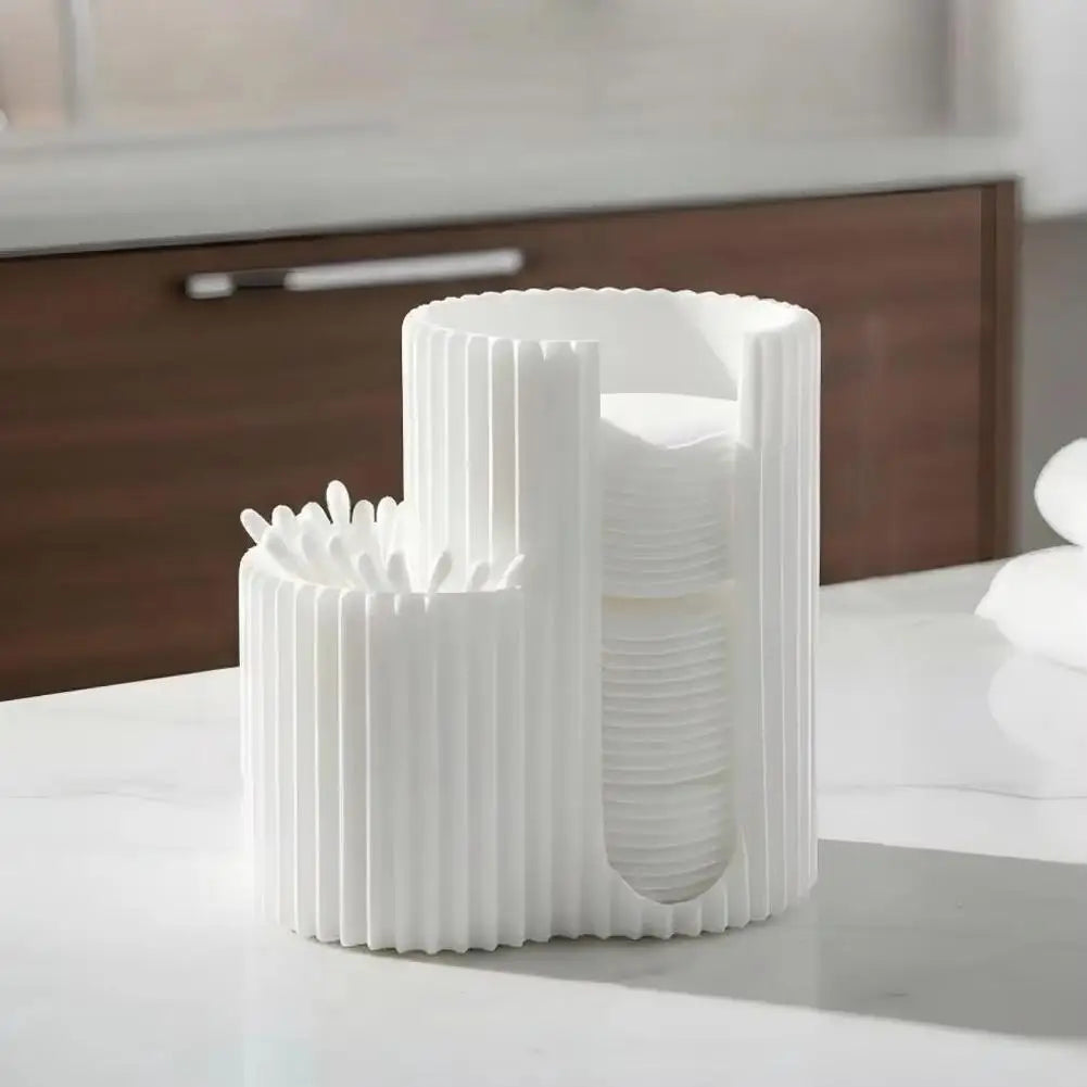 Organizador con Tapa para Bastoncillos de Algodón