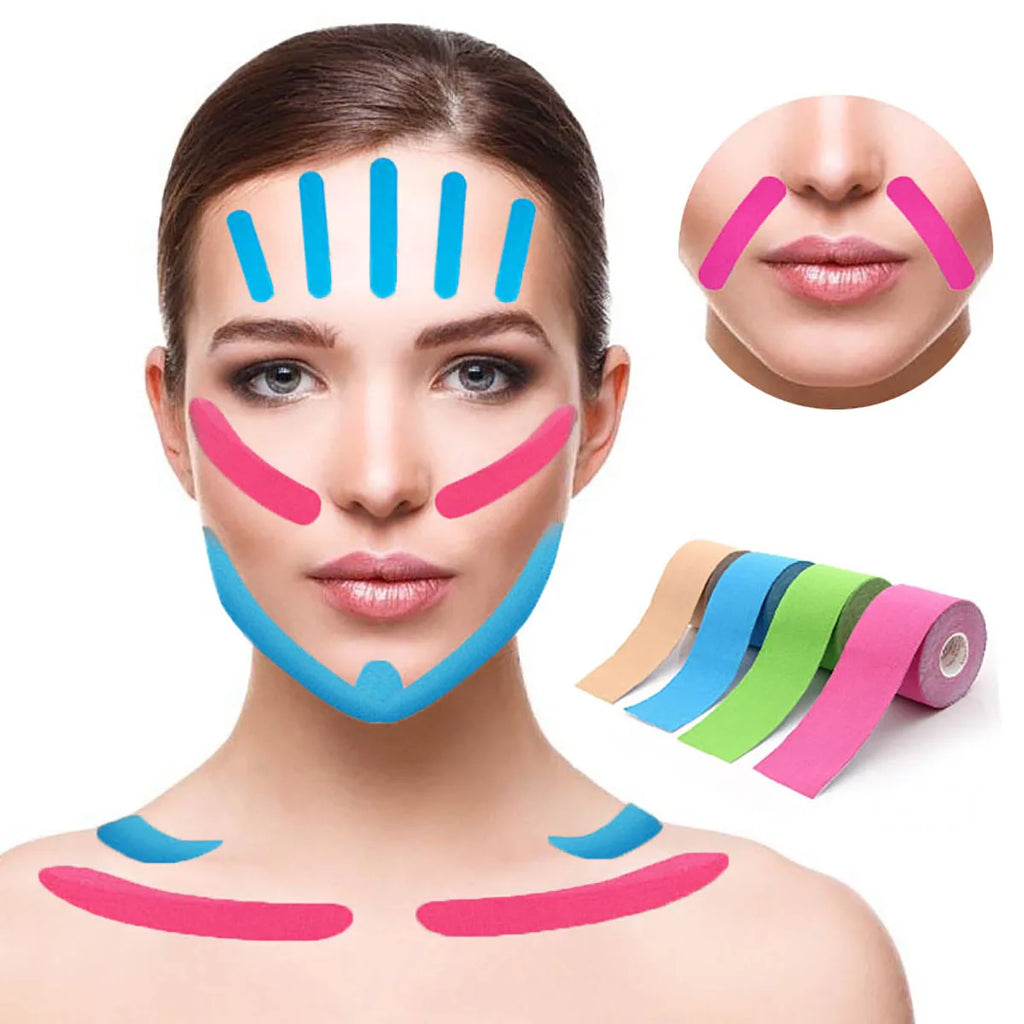 Cinta Kinesiológica 5 m para Rostro y Cuello