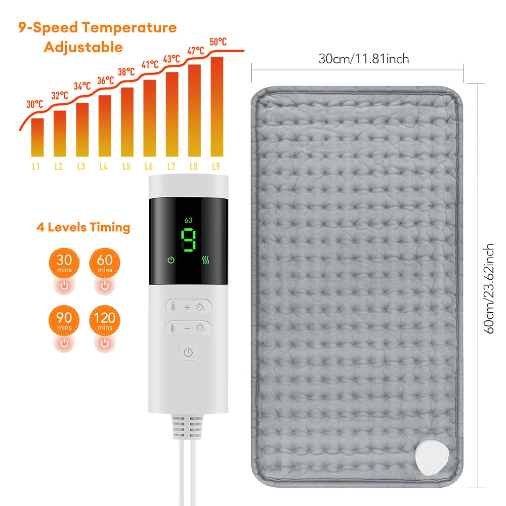 Almohadilla Eléctrica Térmica 30 × 60 cm