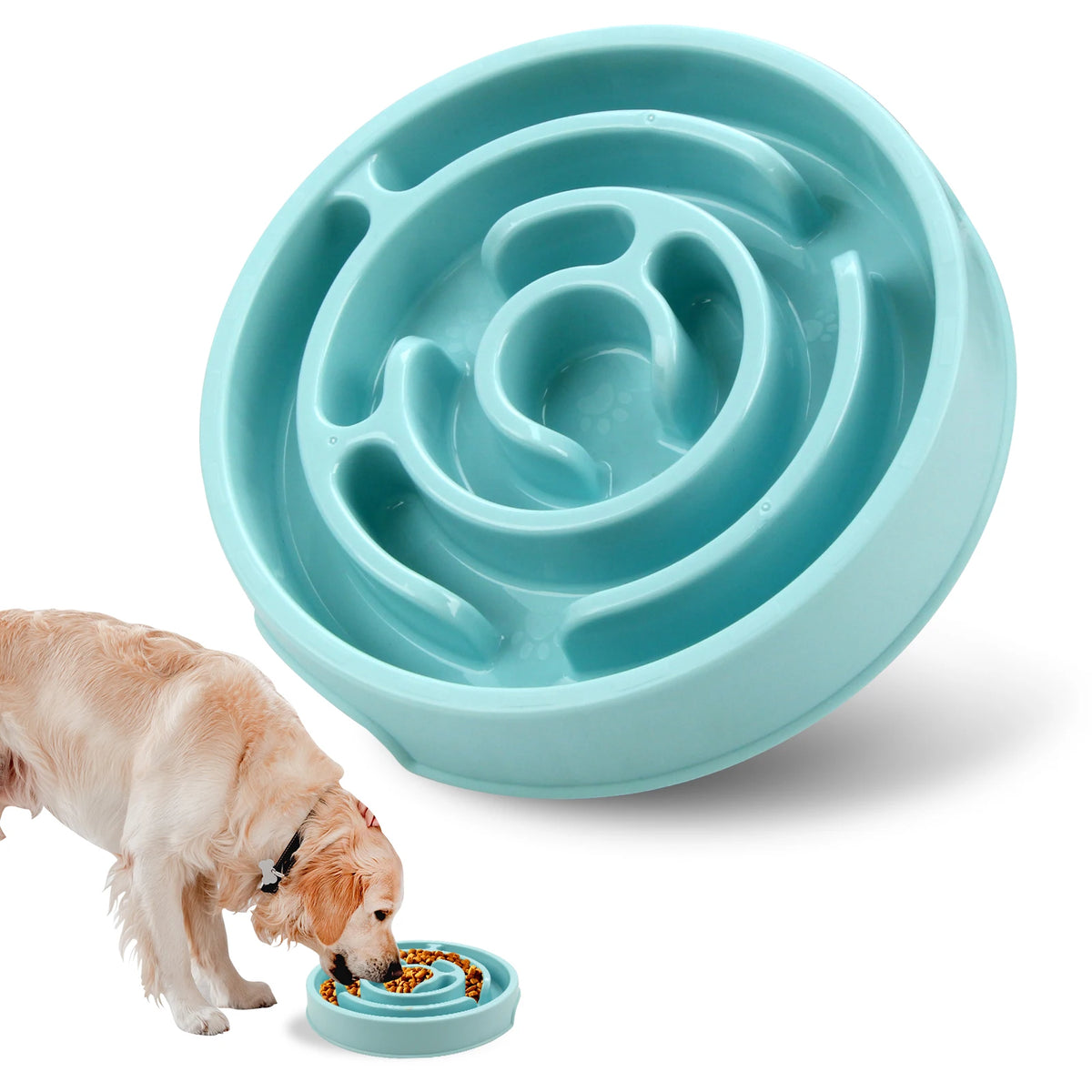 Comedero de Alimentación Lenta Antideslizante para Perros