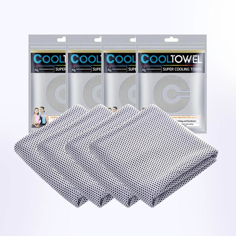 Pack de 4 Toallas Refrescantes para Deporte y Gimnasio