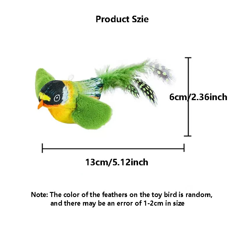 Juguete con Sonido de Pájaro para Gatos