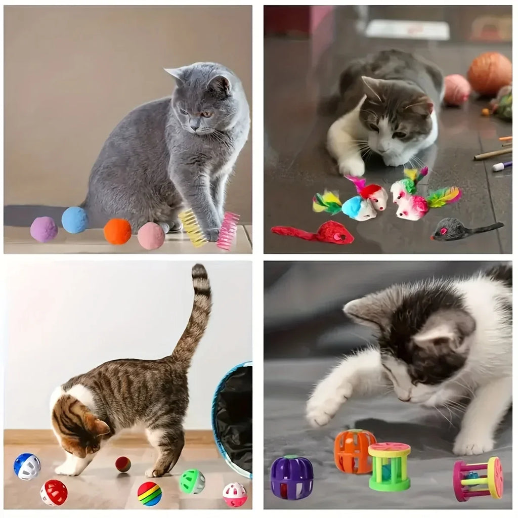 Pack Mixto de Juguetes para Gatos de 14, 28 o 56 Piezas