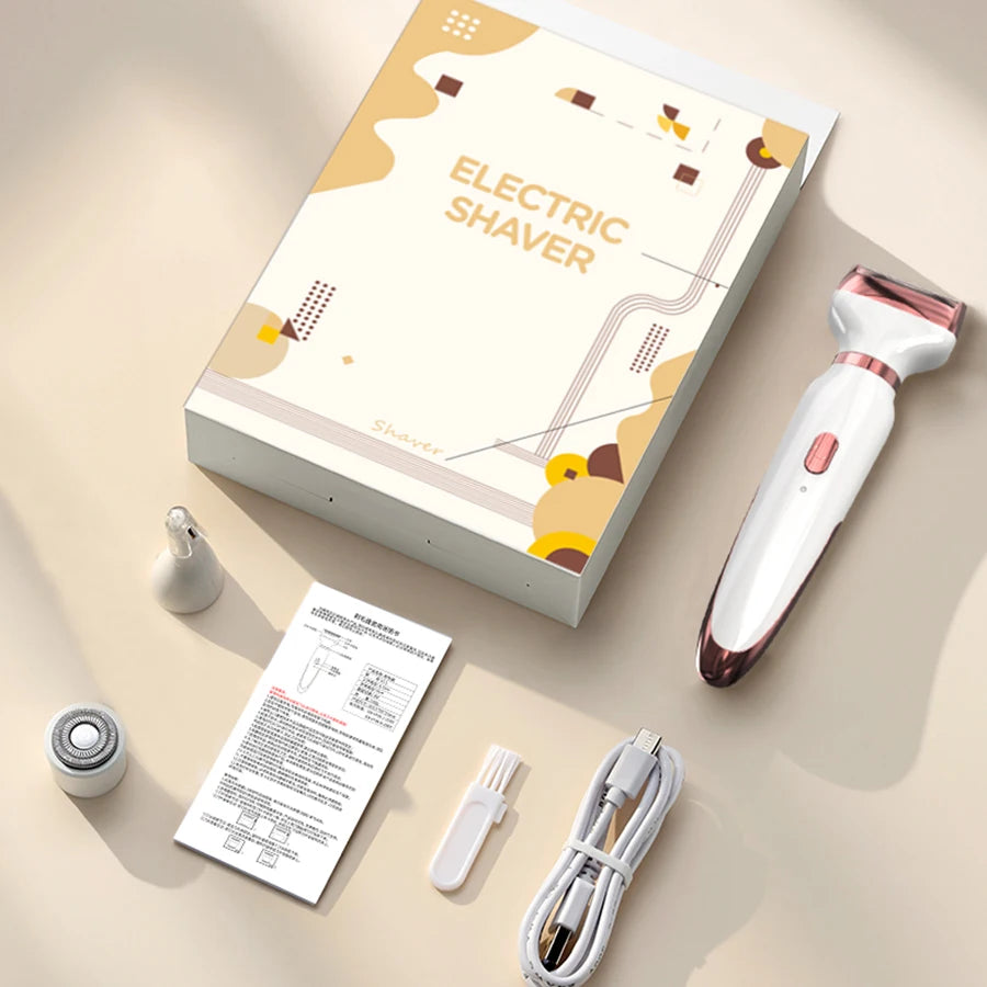 Afeitadora Eléctrica Corporal 3 en 1 para Mujer