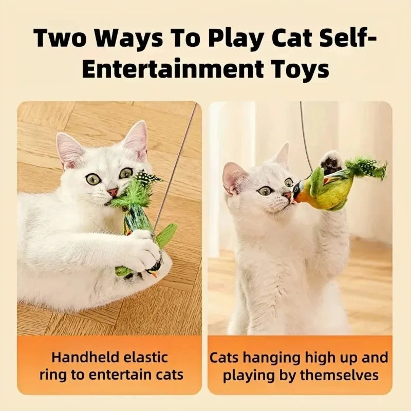 Juguete con Sonido de Pájaro para Gatos