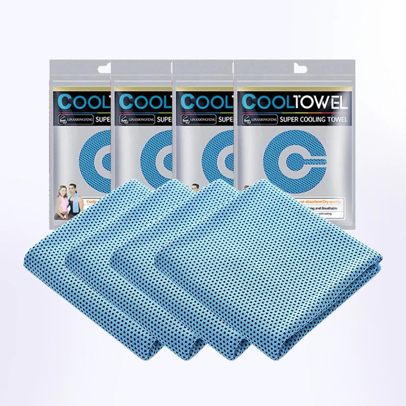 Pack de 4 Toallas Refrescantes para Deporte y Gimnasio