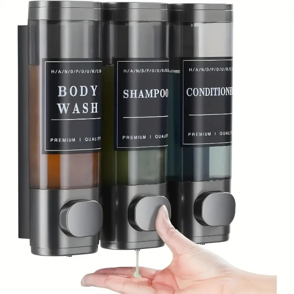 Dispensador Triple de Ducha, 3 × 300 ml