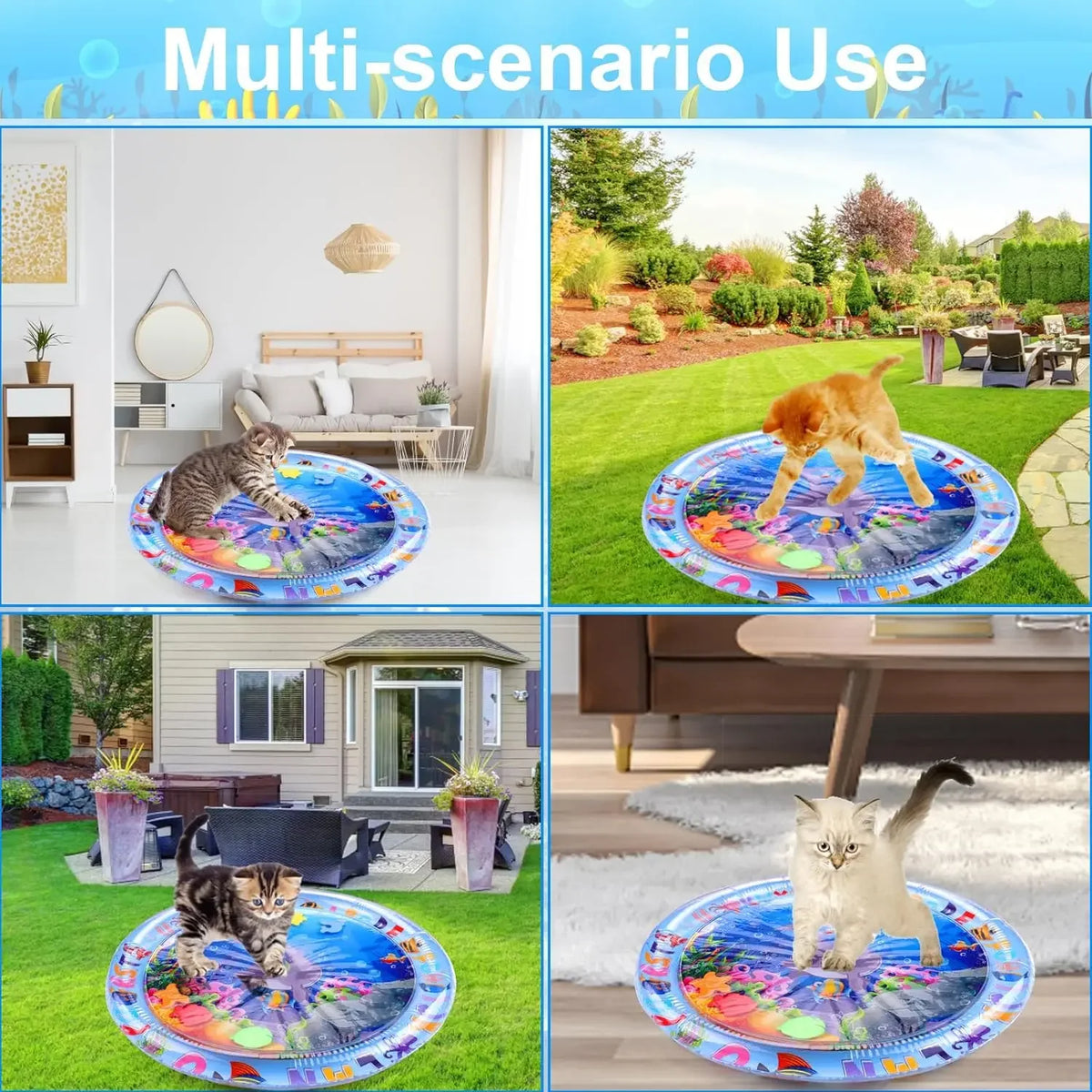 Estera Sensorial de Agua para Perros y Gatos