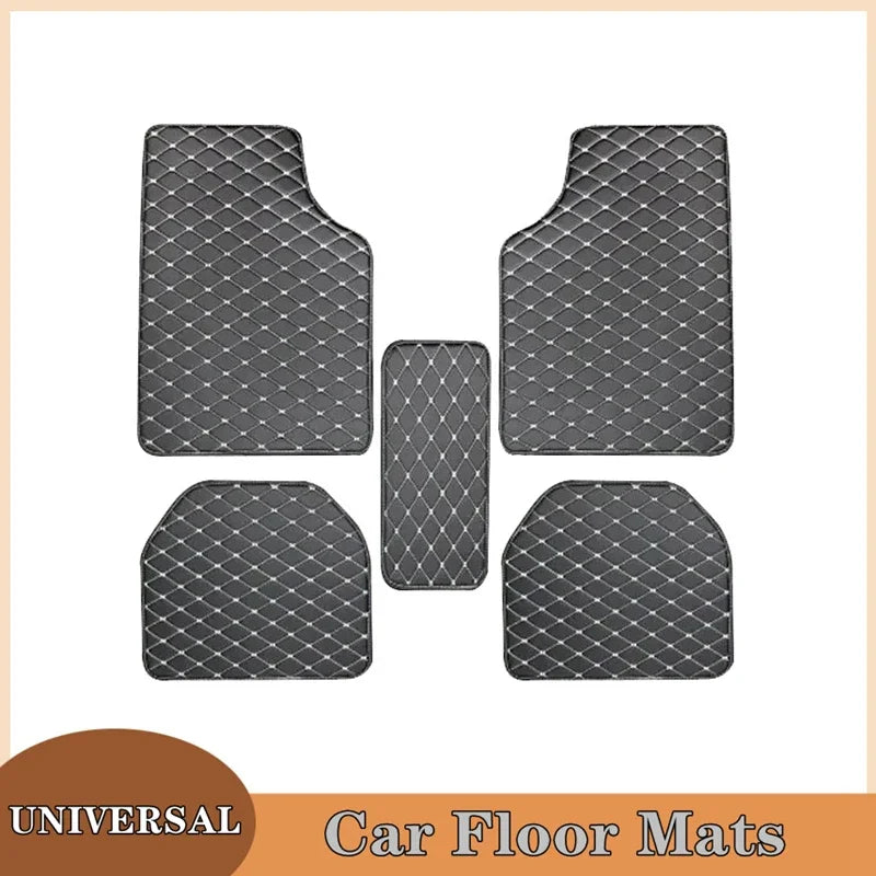 Juego de 5 Alfombrillas de Cuero PU para Coche