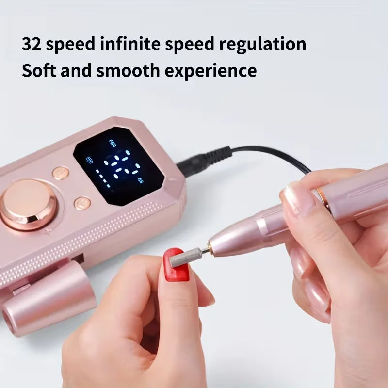 Lima Eléctrica Recargable para Manicura y Pedicura
